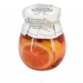 Zitronenscheiben in Himbeersirup